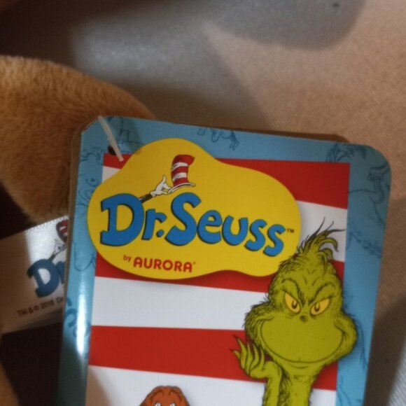 Aurora Baby Max Dr. Seuss How The Grinch Store Christmas Reindeer Plush NWT; - Picture 2 of 3